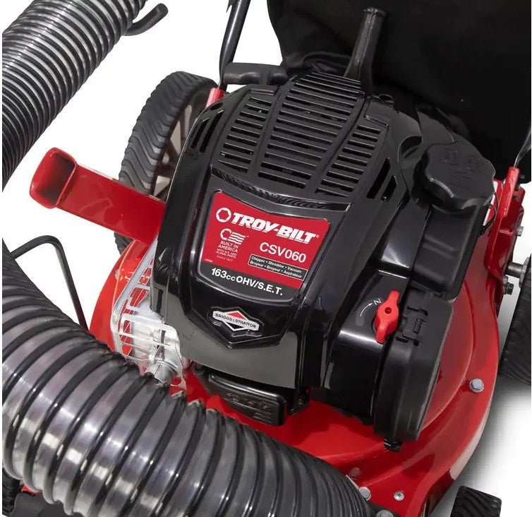 Troy-Bilt 24 in. Leaf Vacuum Head 1.5 in. Chipping Capacity Gas Powered Chipper Shredder Vacuum with High Rear Wheels - Image 3