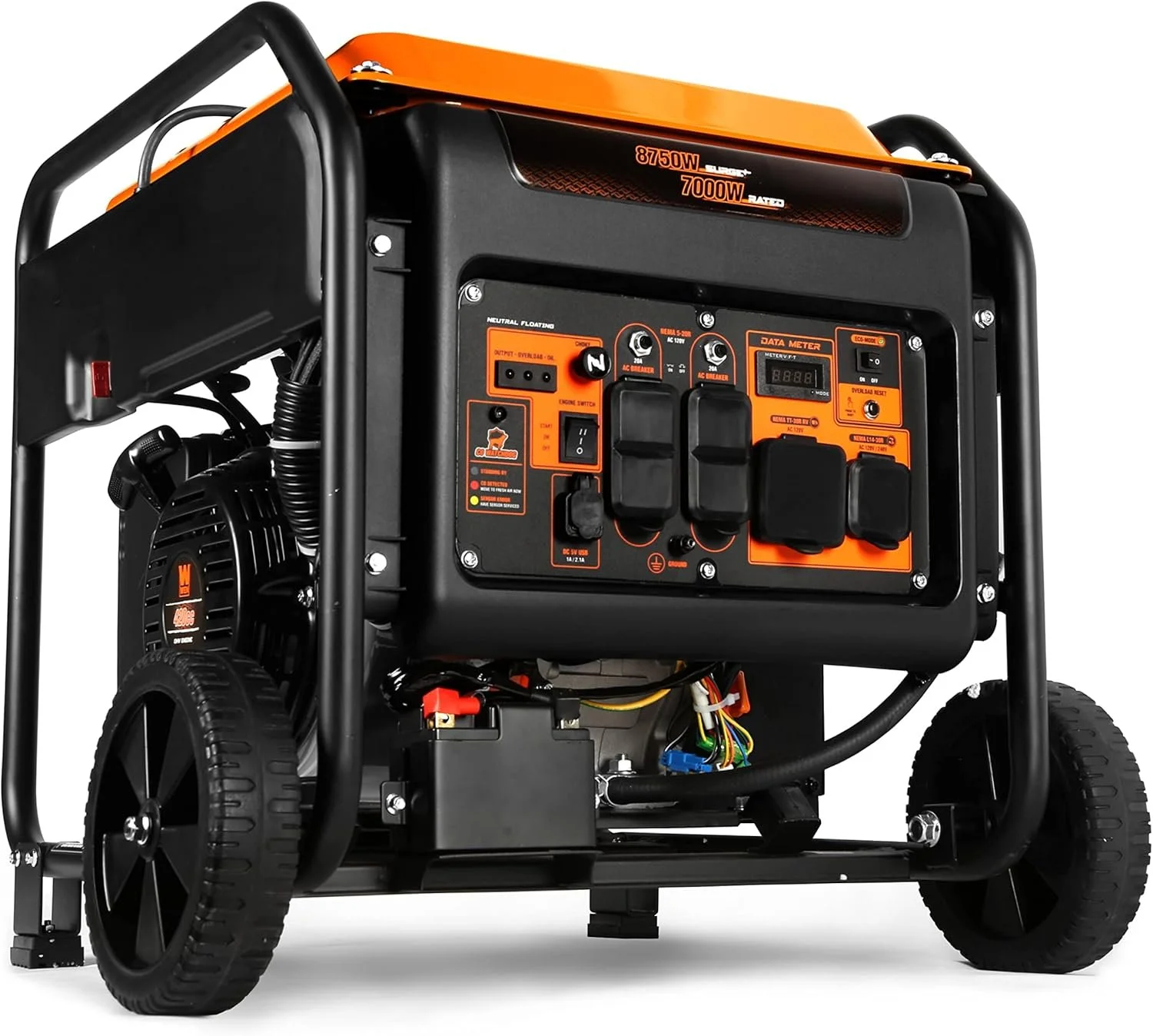 WEN DF875iX 8750-Watt RV and Transfer-Switch-Ready 120V/240V Duals. - Image 2