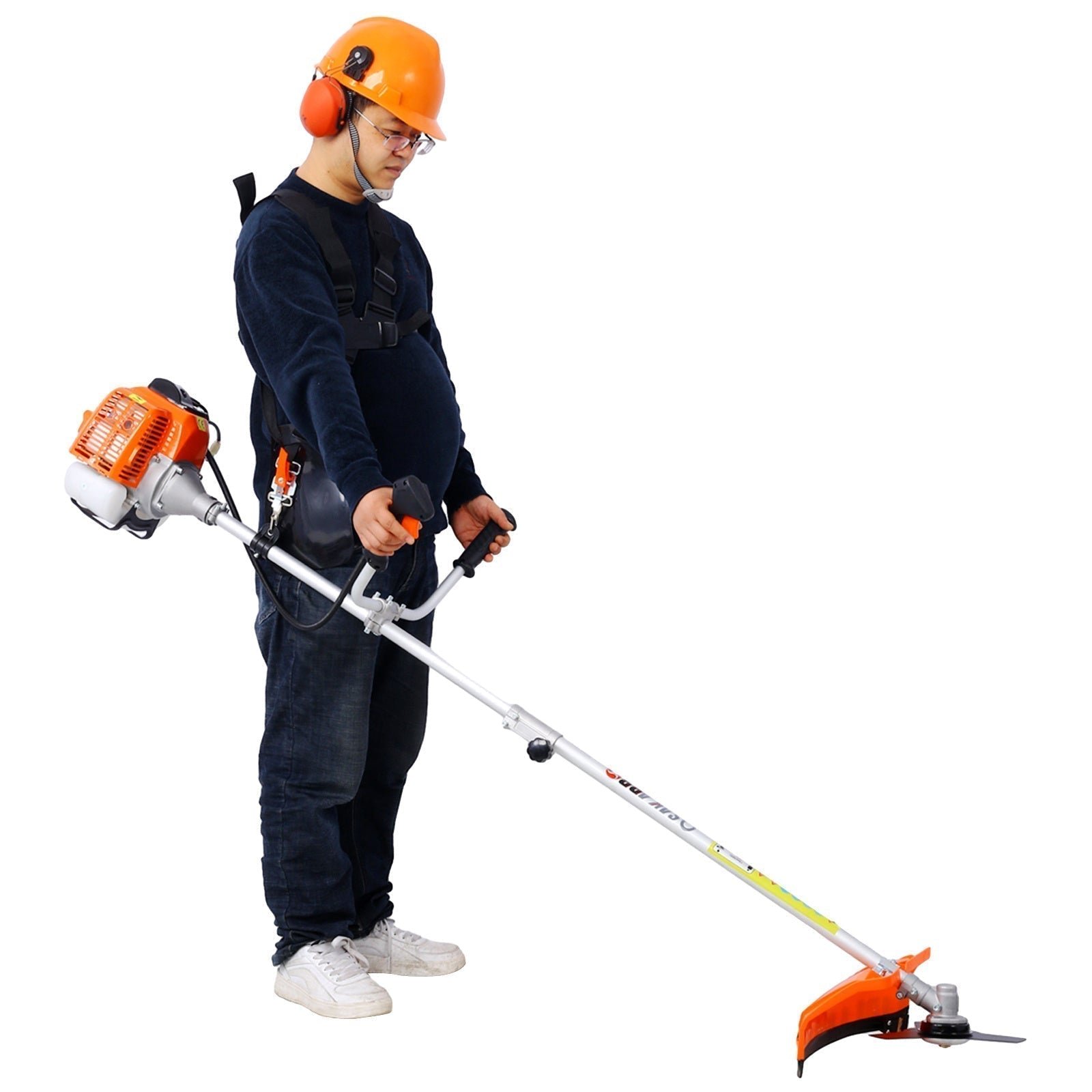 3-in-1 Blower, String Trimmer & 10″ Brush Cutter with Rubber Handle and Shoulder Strap - Image 9
