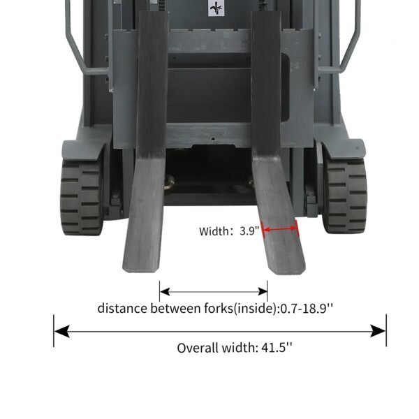 3 Wheel Electric Battery Powered Forklift | 3300 lbs Capacity | Apollolift A-3041 - Image 6