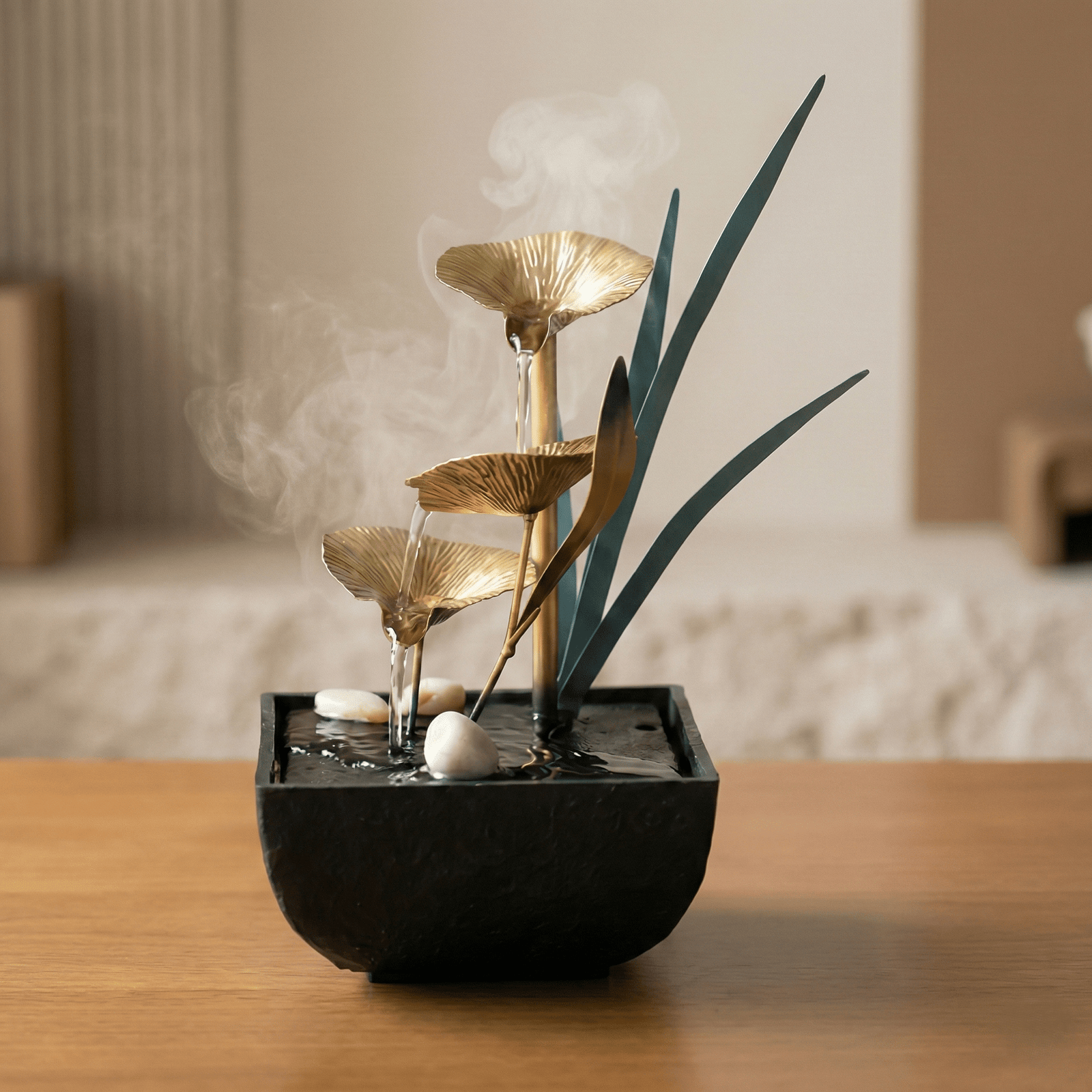 Bonsai Tabletop Humidifier – Rockery Fountain Decor - Image 2