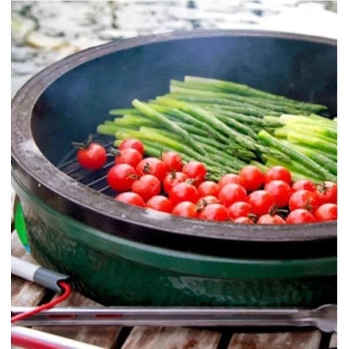 Big Green Egg 18.25 in. Large Charcoal Kamado Grill and Smoker Green - Image 2
