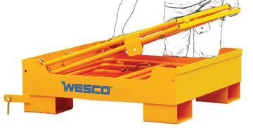 Wesco Foldable Forklift Maintenance Platform – 600 lb, 37″×37″ Steel Deck (Part 272571) - Image 3